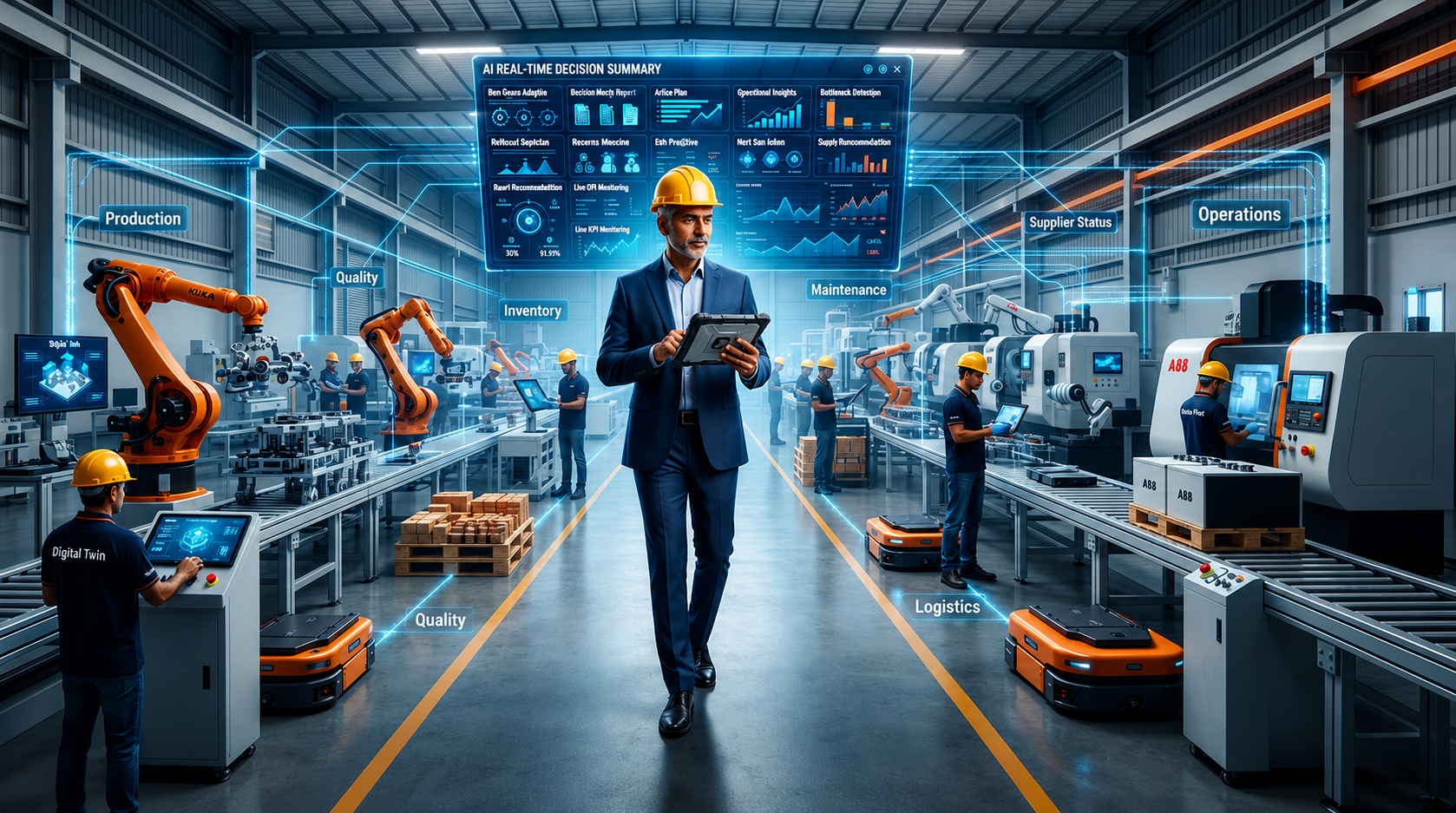 Cut management decision-making time in manufacturing with Vistaar AI
